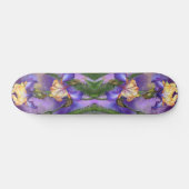 Mooie Paarse Iris Flower Skateboard (Horizontaal)