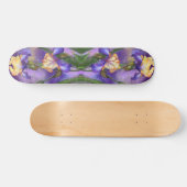 Mooie Paarse Iris Flower Skateboard (Horizontaal)