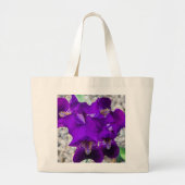 Mooie paarse iris grote tote bag (Voorkant)