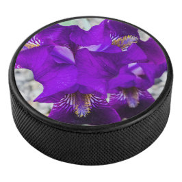 Mooie paarse iris hockey puck