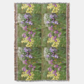 Mooie Paarse Iris Irissen bloementuin Deken (Voorkant Verticaal)
