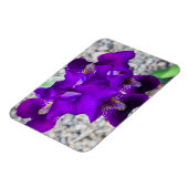 Mooie paarse iris magneet (Linkerzijde)