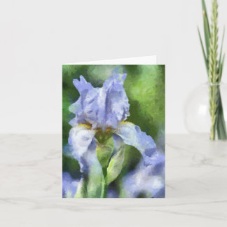 Mooie Paarse Iris Notecard Kaart