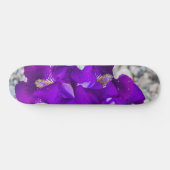 Mooie paarse iris persoonlijk skateboard (Horizontaal)
