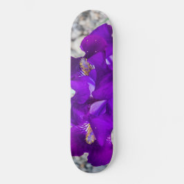 Mooie paarse iris persoonlijk skateboard