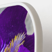 Mooie paarse iris pickleball paddle (Links Detail)