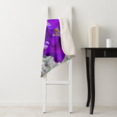 Mooie paarse iris sherpa deken (In situ)