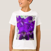 Mooie paarse iris t-shirt (Voorkant)