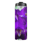 Mooie paarse iris thermosbeker (Voorkant)