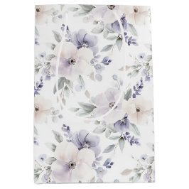 Mooie Paarse Ivoren Lavendel Bloemen Bruidsdouche Medium Cadeauzakje