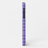 Mooie paarse karos met monogram iPhone hoes (Achterkant/links)