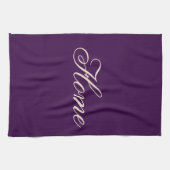 Mooie Paarse keukenhanddoek (Horizontaal)