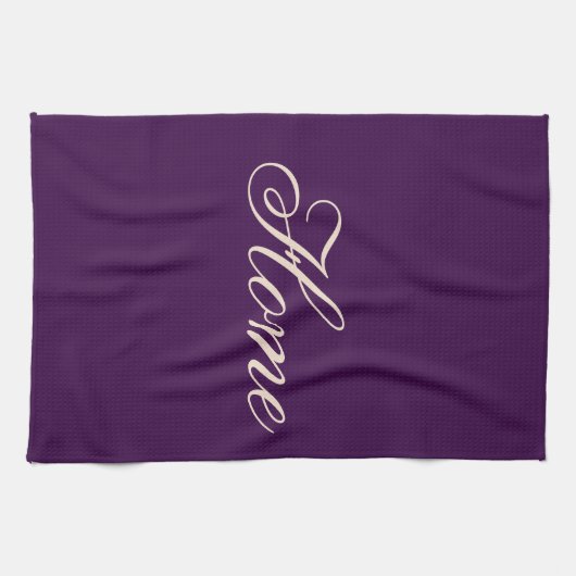 Mooie Paarse keukenhanddoek (Horizontaal)