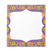 Mooie Paarse Kleine Bloemen Die Je Aangepast Krijg Notitieblok (Voorkant)