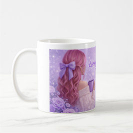 Mooie Paarse Koffiemok | Magisch Cadeau voor Meisj