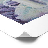 Mooie paarse krokussen narcissen fine art poster (Hoek)