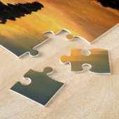 Mooie paarse kunst legpuzzel (Zijkant)