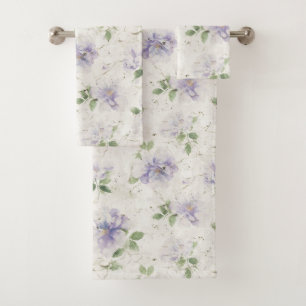 Mooie Paarse Lavendel Bloemen Bad Handdoek