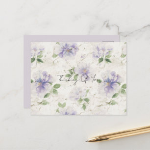 Mooie Paarse Lavendel Bloemen Briefkaart