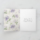 Mooie Paarse Lavendel Bloemen Kaart (Binnen)