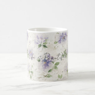 Mooie Paarse Lavendel Bloemen   Koffiemok
