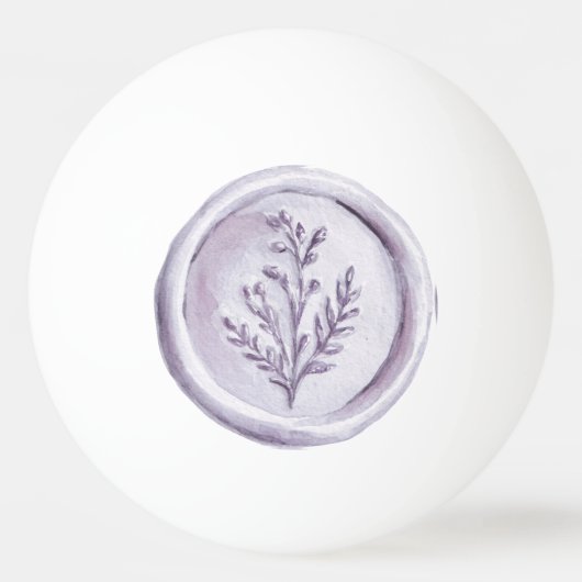 Mooie Paarse Lavendel Bloemen Pingpongbal (Voorkant)