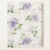 Mooie Paarse Lavendel Bloemen Planner (Achterkant)