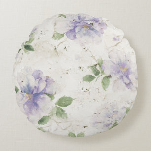 Mooie Paarse Lavendel Bloemen Rond Kussen