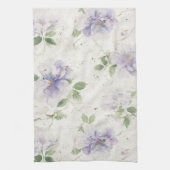 Mooie Paarse Lavendel Bloemen Theedoek (Verticaal)