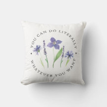 Mooie Paarse & Lavendel Waterverf Wilde Bloem