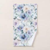 Mooie Paarse Lavendel Witte Bloemen Bad Handdoek (Handdoek)