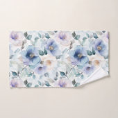 Mooie Paarse Lavendel Witte Bloemen Bad Handdoek (Handdoek)