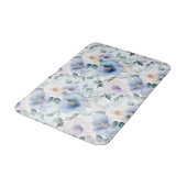 Mooie Paarse Lavendel Witte Bloemen Badmat (Gekanteld)