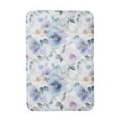 Mooie Paarse Lavendel Witte Bloemen Badmat (Voorkant Verticaal)