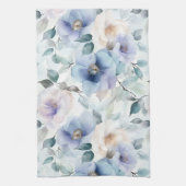 Mooie Paarse Lavendel Witte Bloemen Theedoek (Verticaal)