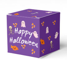 Mooie Paarse Leuk Halloween Favor Doos 3