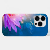 Mooie Paarse Lotus Bloem, Meer, Blauw, Zen Case-Mate iPhone Case (Achterkant (horizontaal))