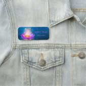 Mooie Paarse Lotus, Lake Blue Naamplaatje (In situ)