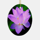 Mooie paarse lotusbloem in water keramisch ornament (Rechts)