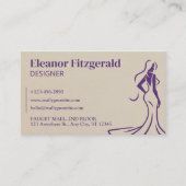 Mooie Paarse luxe Mode Boutique Visitekaartje (Voorkant)