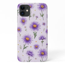 Mooie Paarse Madeliefjes Bloemige Aesthetische Hoe