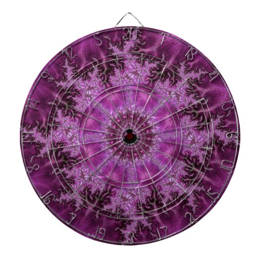 Mooie Paarse Mandlebrot Fractal Art Dartbord (Voorkant)
