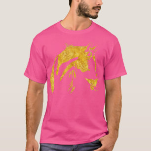 Mooie paarse Mannen Gold T-shirt
