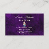 Mooie Paarse meideerij Visitekaartje (Achterkant)