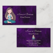 Mooie Paarse meideerij Visitekaartje (Voorkant / Achterkant)