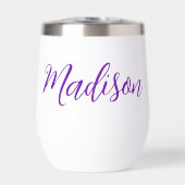 Mooie paarse naam in handgeschreven schrift aangep (Voorkant)