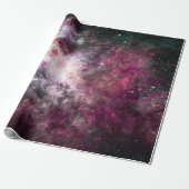 Mooie paarse nebula cadeaupapier (Uitgerold)