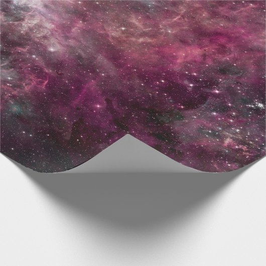 Mooie paarse nebula cadeaupapier (Hoek)