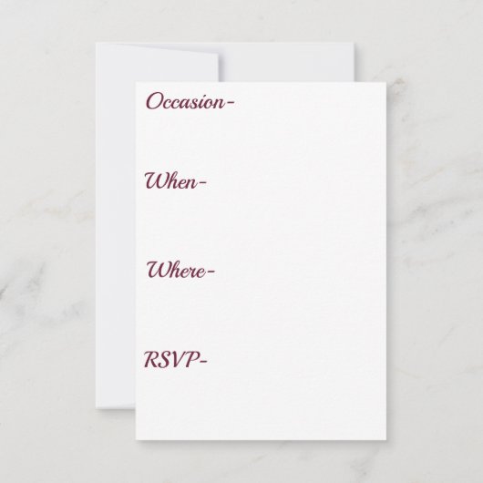 Mooie Paarse Orchidee Feest Uitnodiging (Achterkant)