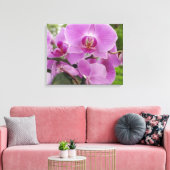 Mooie paarse orchidee in volle bloei. canvas afdruk (Insitu (Woonkamer))